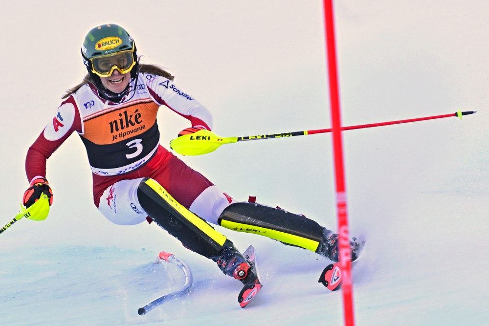 Jasná slalom lyžovanie Katharina Liensbergerová