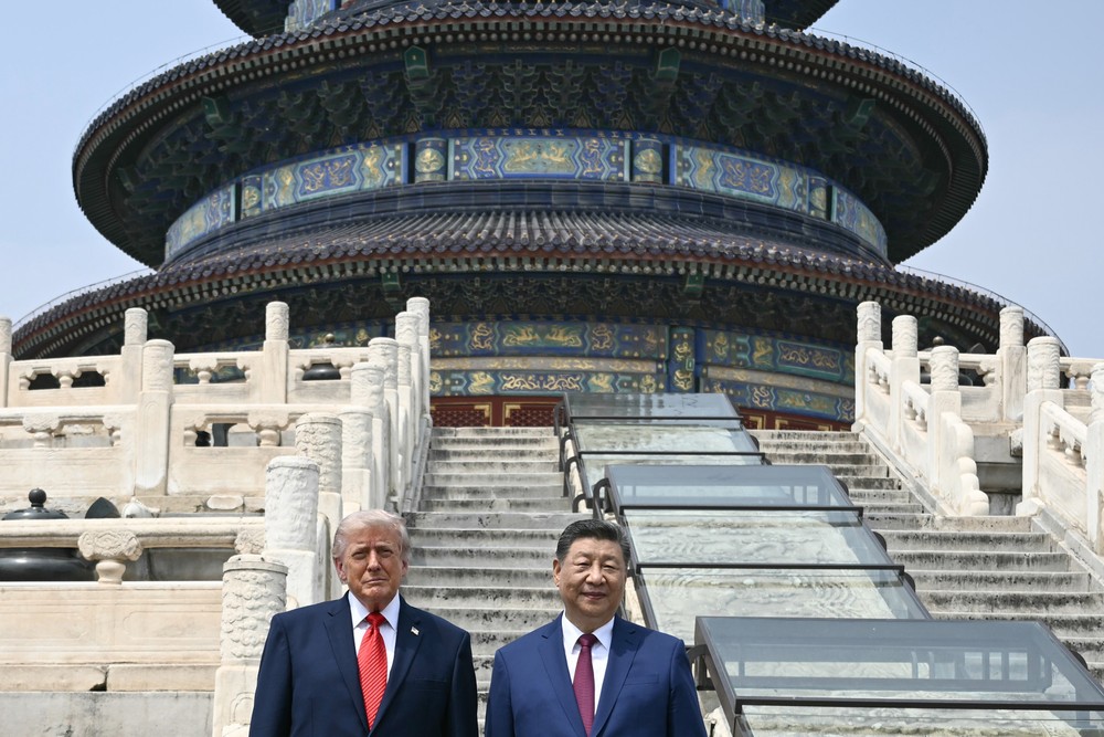 Americký prezident Donald Trump na návšteve Číny.