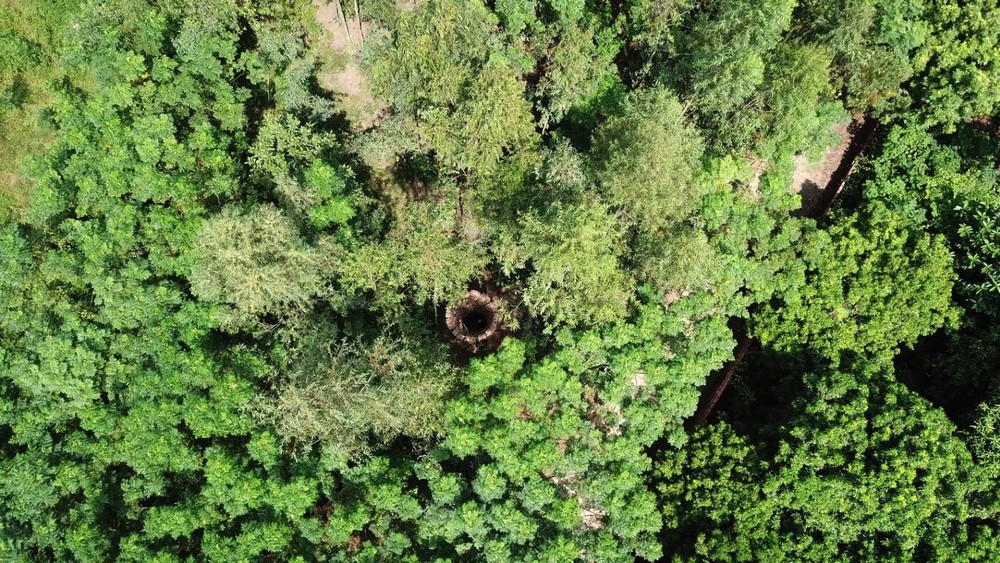 Bambusová chladiaca veža