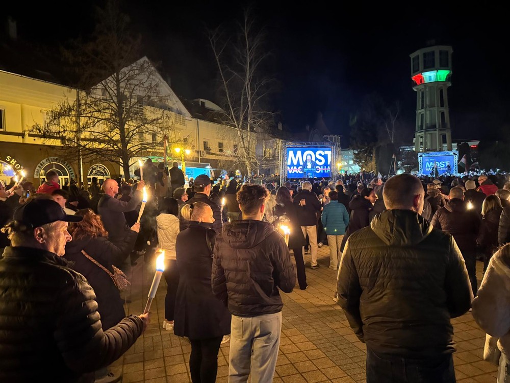 Predvolebný míting TISZA v Siofóku