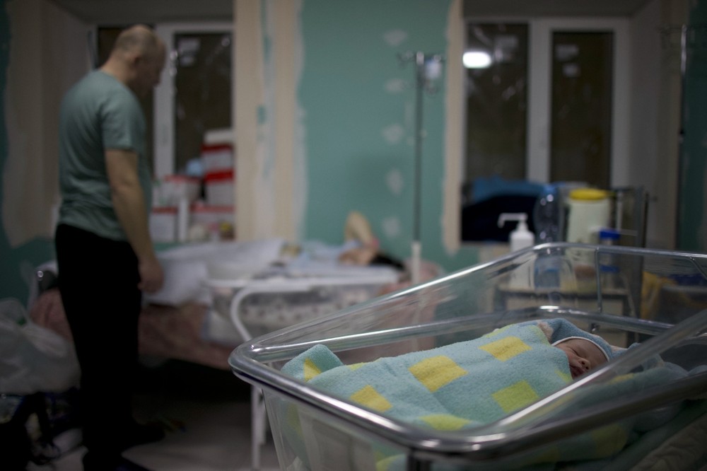 Pôrody v podzemí Kyjevskej nemocnice