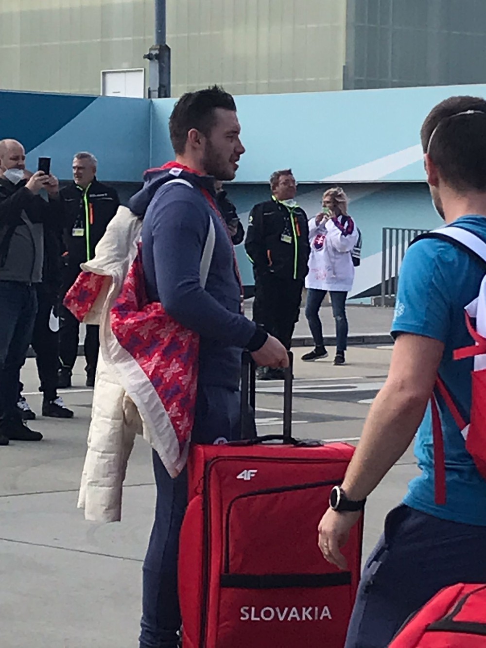 Slovenskí hokejisti prileteli do Viedne