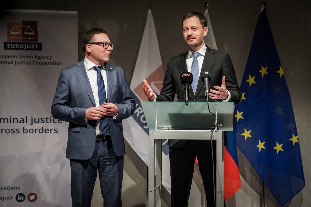 Eduard Heger na návšteve v Eurojustu v Haagu