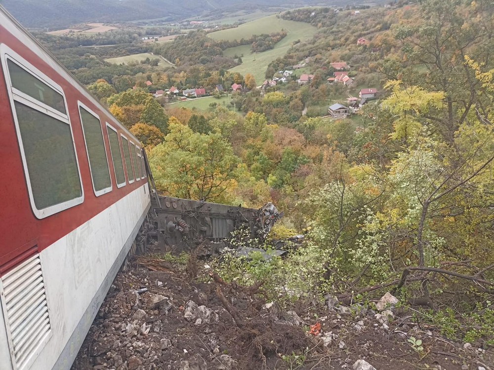 Zrážka vlakov pri Rožňave