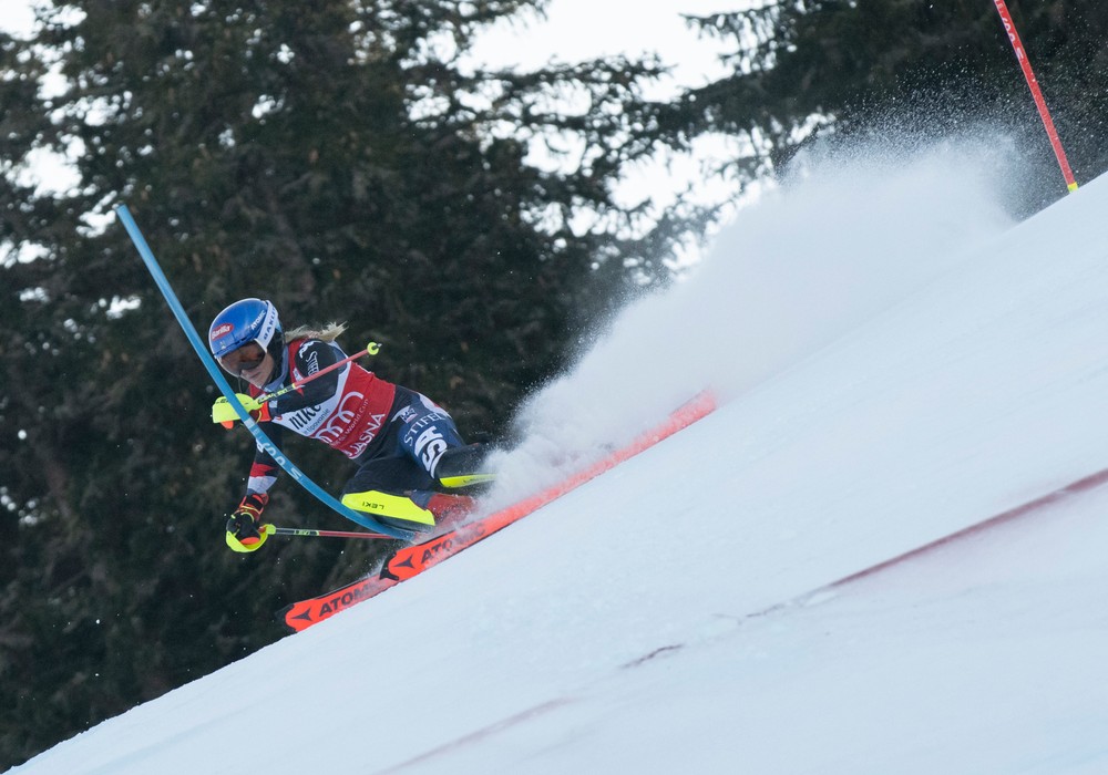 Jasná slalom lyžovanie Mikaela Shiffrinová (2)