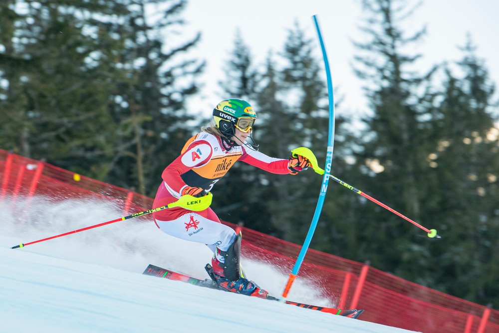 Jasná slalom lyžovanie Katharina Liensbergerová