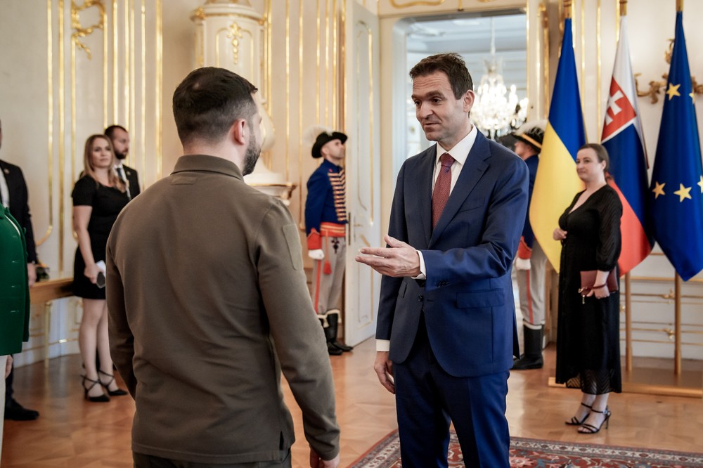 Volodymyr Zelenskyj Bratislava Ľudovít Ódor stretnutie návšteva rokovanie  (5)