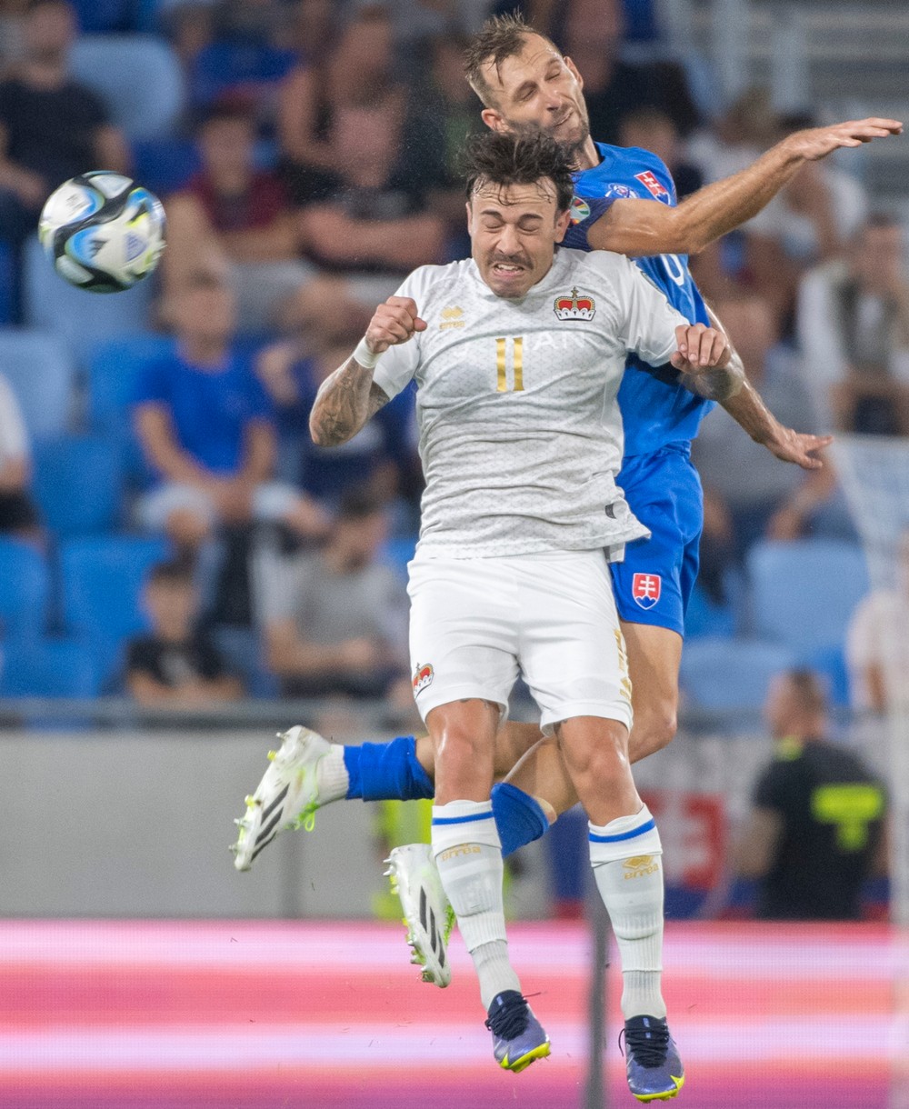 Zo zápasu Slovensko - Lichtenštajnsko 3:0 na Tehelnom poli
