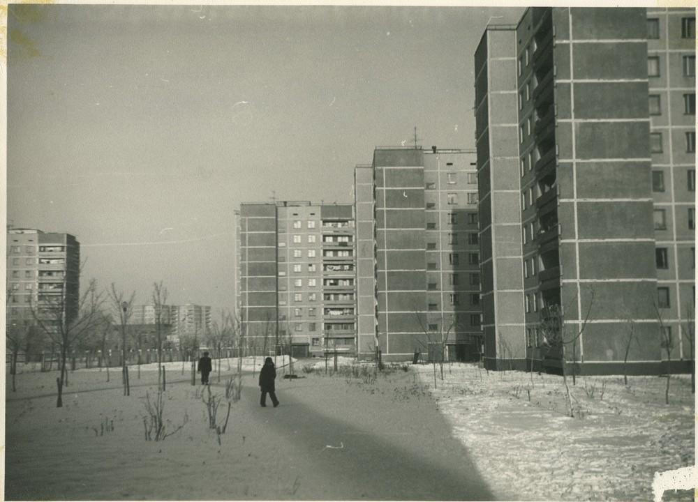 1983 - Ulica Kurčatova, obytné domy, Pripjať