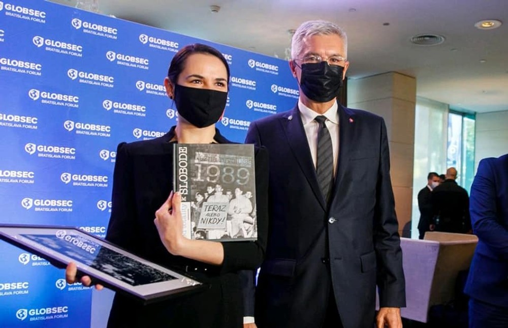 Svetlana Cichanovská na Slovensku