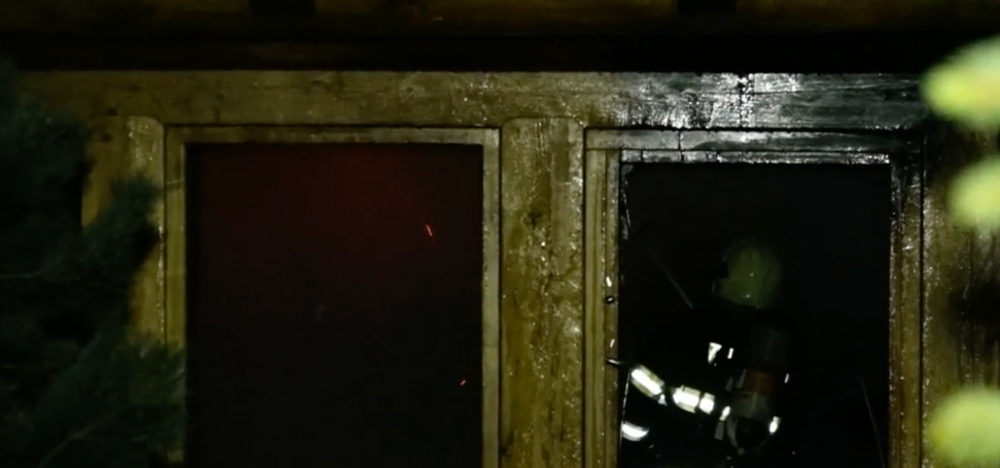 Požiar chaty v Hornom Slavkove