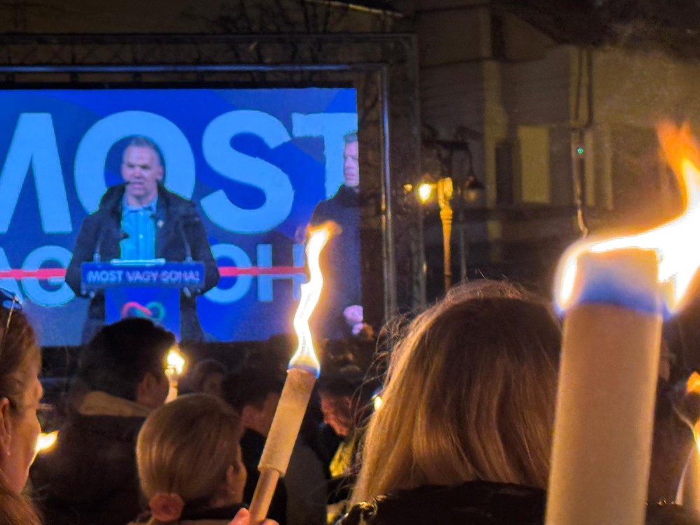 Predvolebný míting TISZA v Siofóku