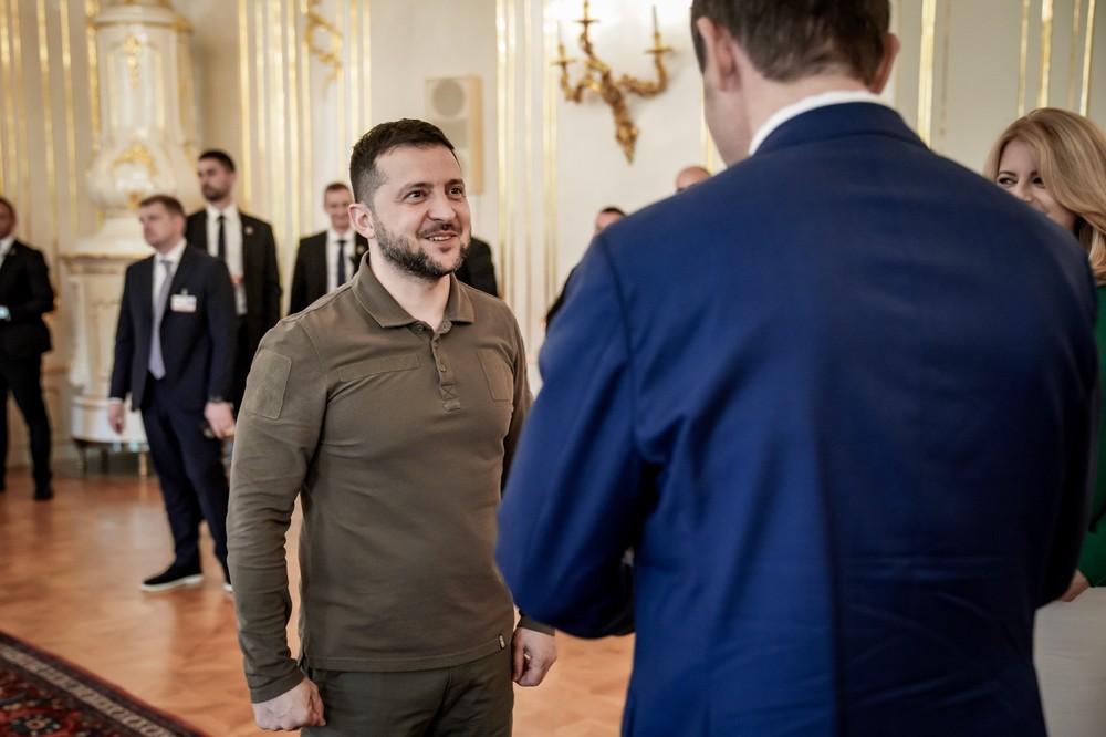 Volodymyr Zelenskyj Bratislava Ľudovít Ódor stretnutie návšteva rokovanie  (3)