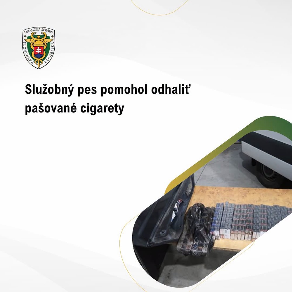 pes odhalil pašované cigarety
