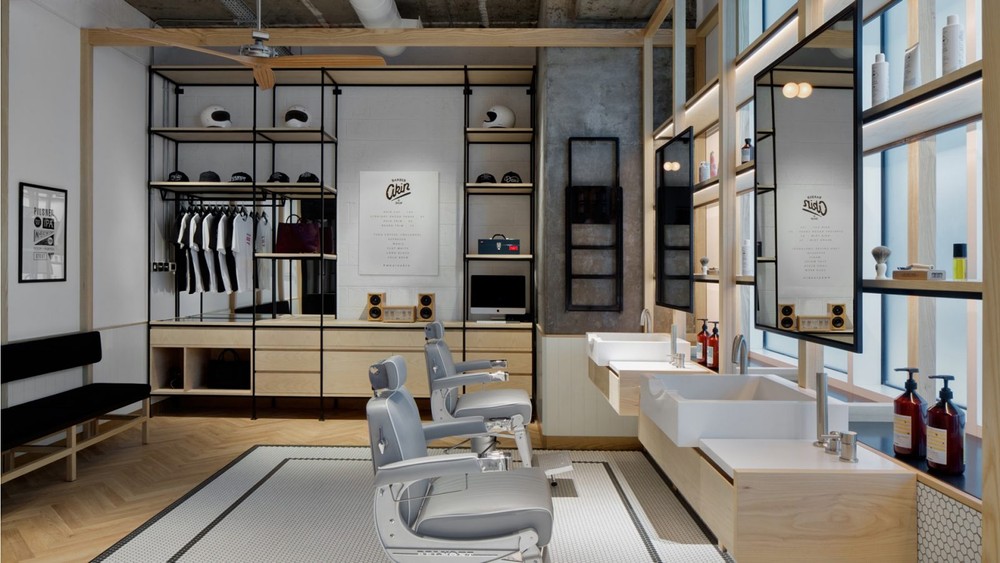 Luxusný barber-shop v Dubaji 