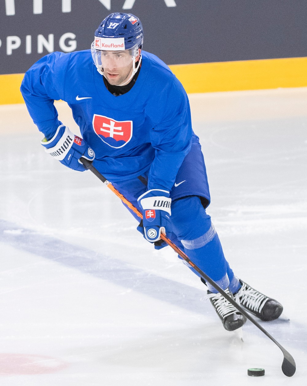 Tréning Slovenska pred zápasom s Kanadou