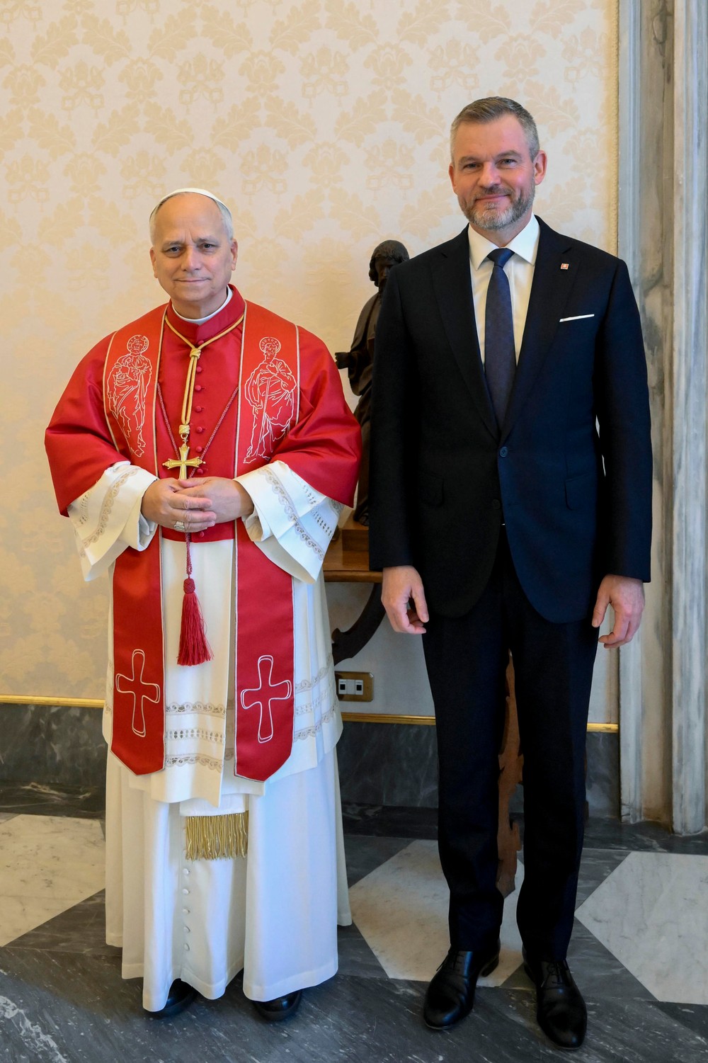 Slovenský prezident Peter Pellegrini vo Vatikáne