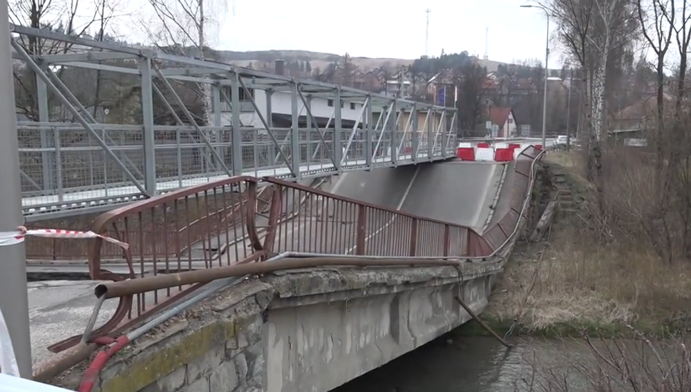 Havarijný stav mosta 2