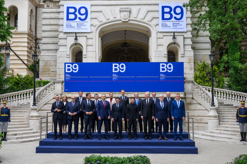 Summit Bukureštskej deviatky (B9) a severských krajín v Paláci Cotroceni v Bukurešti v stredu 13. mája 2026.