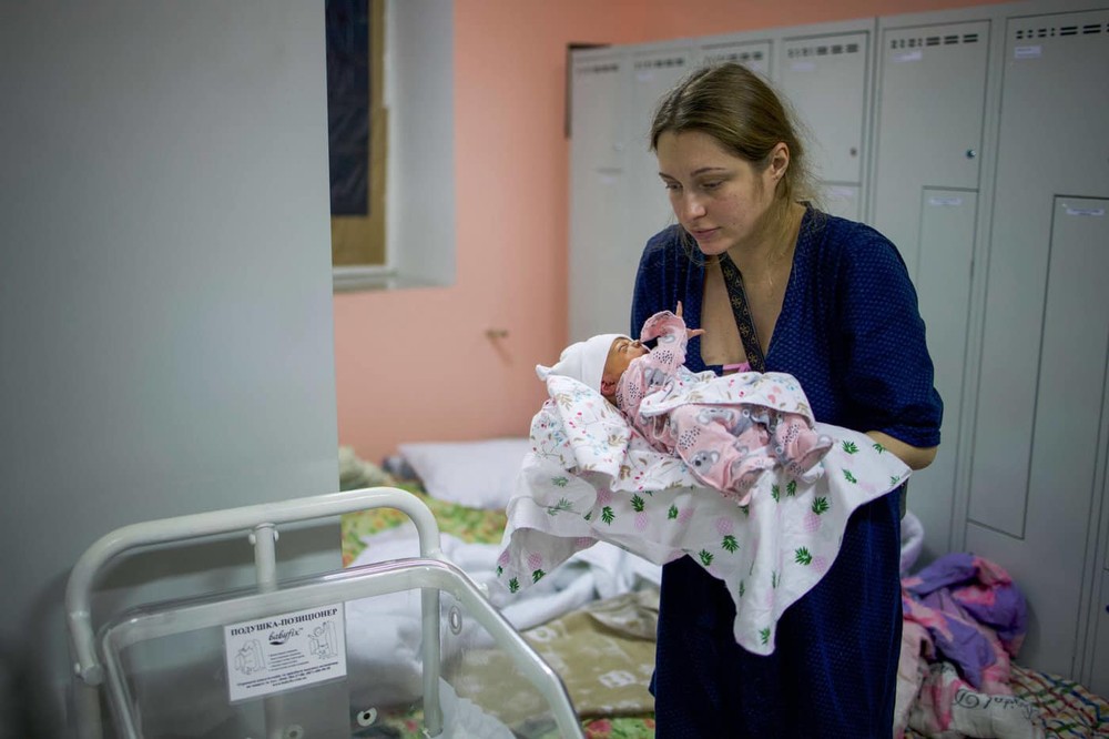 Pôrody v podzemí Kyjevskej nemocnice