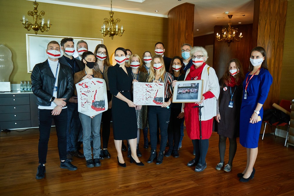 Cichanovská na Slovensku