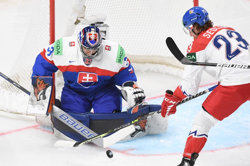Slovensko - Česko, 1. tretina, MS v hokeji 2023