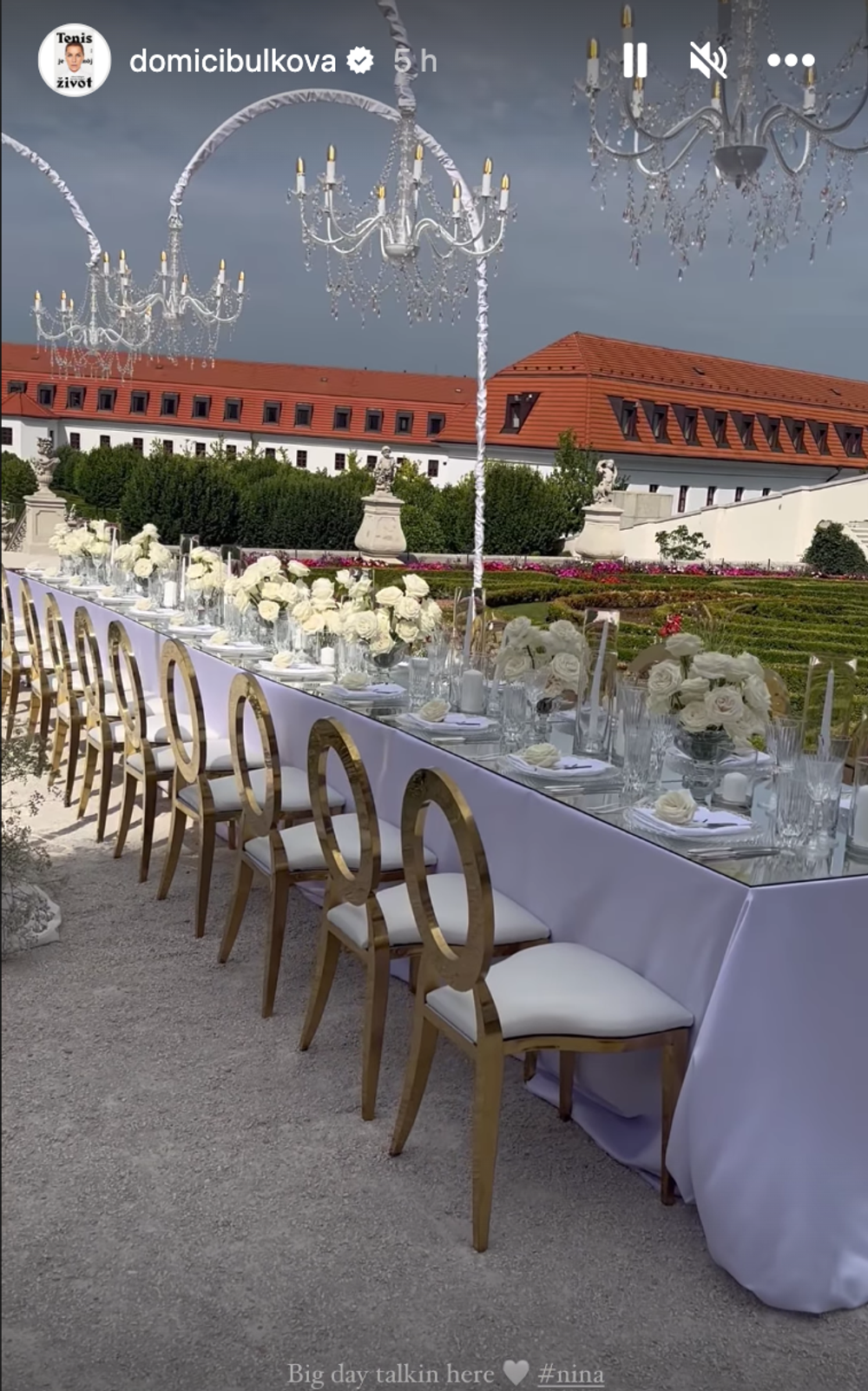 Krst dcéry Dominiky Cibulkovej