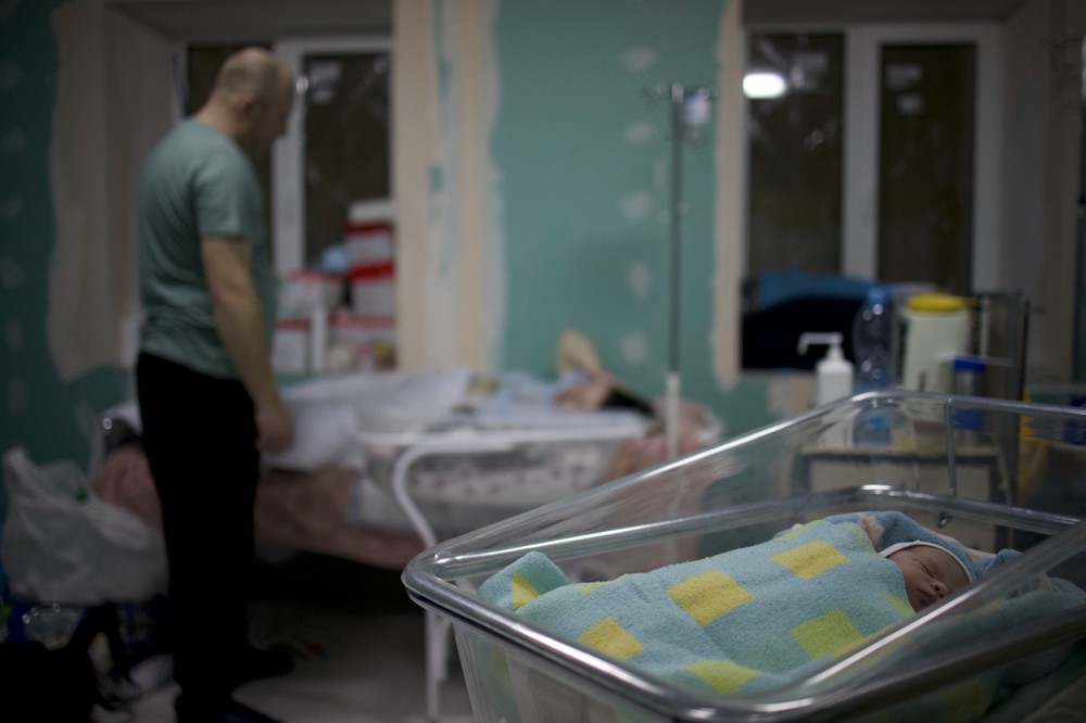 Pôrody v podzemí Kyjevskej nemocnice