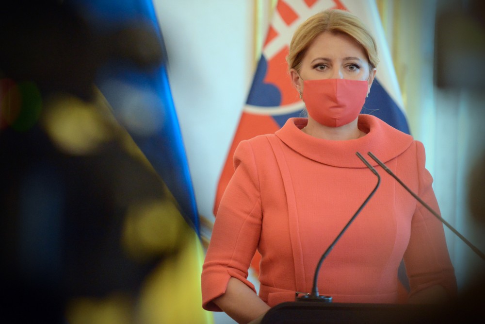 Prezidentka Zuzana Čaputová a ukrajinský prezident Volodymir Zelenskyj