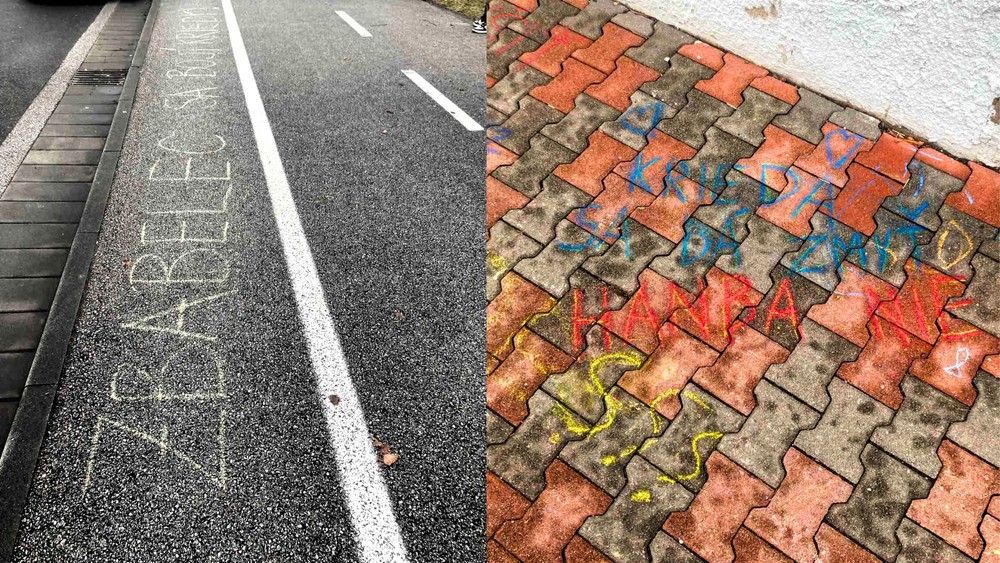 Premiéra Roberta Fica v Poprade čakali kriedové nápisy