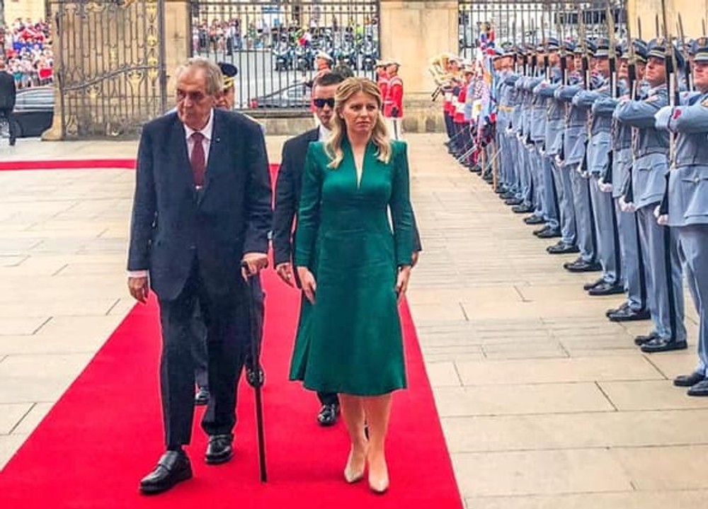 Takto privítali Zuzanu Čaputovú u Miloša Zemana