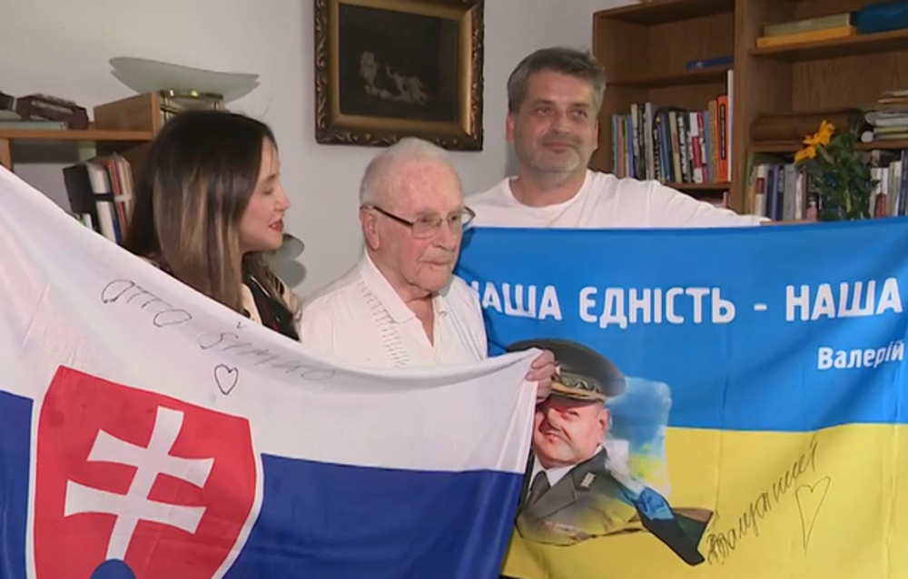 Poďakovanie Ottovi Šimkovi za zbierku 