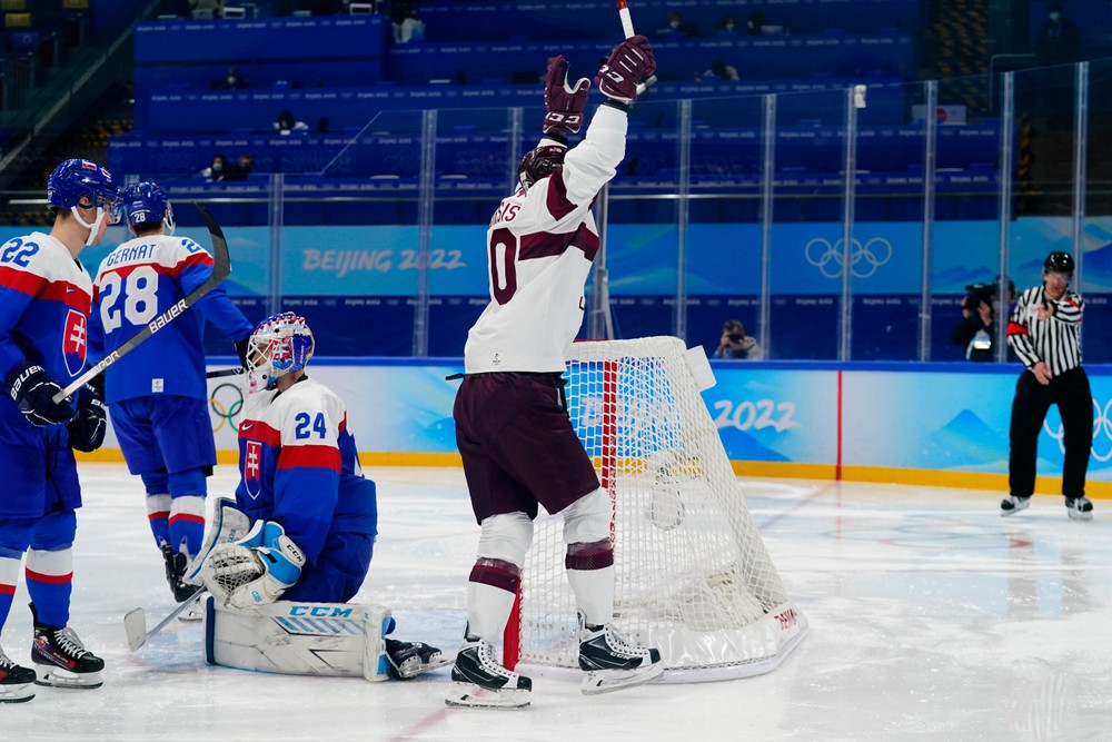 Slovensko vs. Lotyšsko ZOH Peking 2022