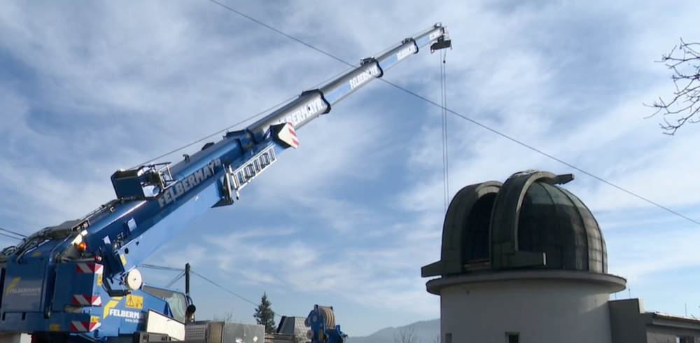 Výmena nového ďalekohľadu  v Kysuckom Novom Meste