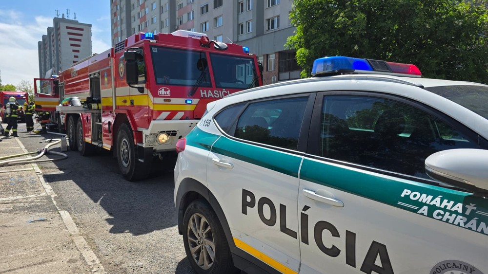 Požiar v Petržalke