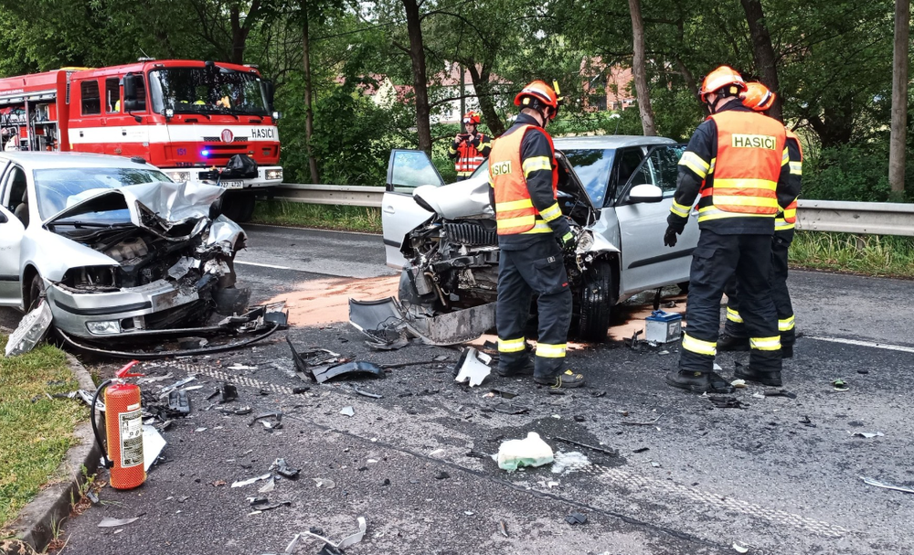 Nehoda v Luhačoviciach v Zlínskom kraji