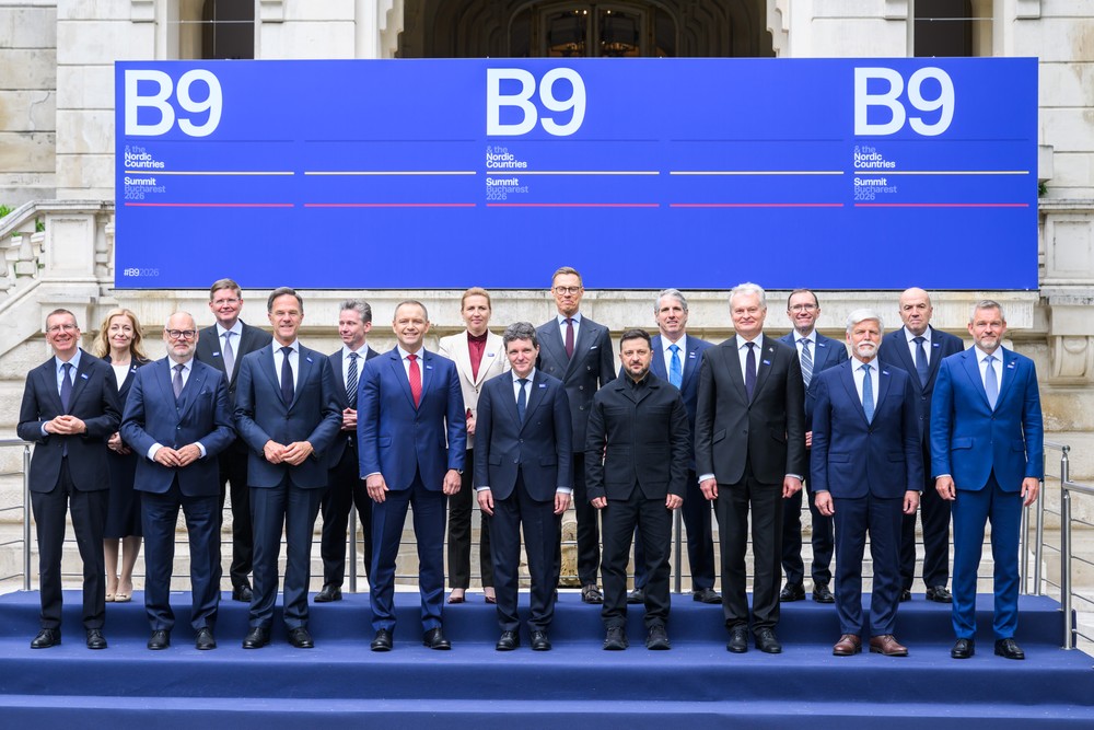 Summit Bukureštskej deviatky (B9) a severských krajín v Paláci Cotroceni v Bukurešti v stredu 13. mája 2026.