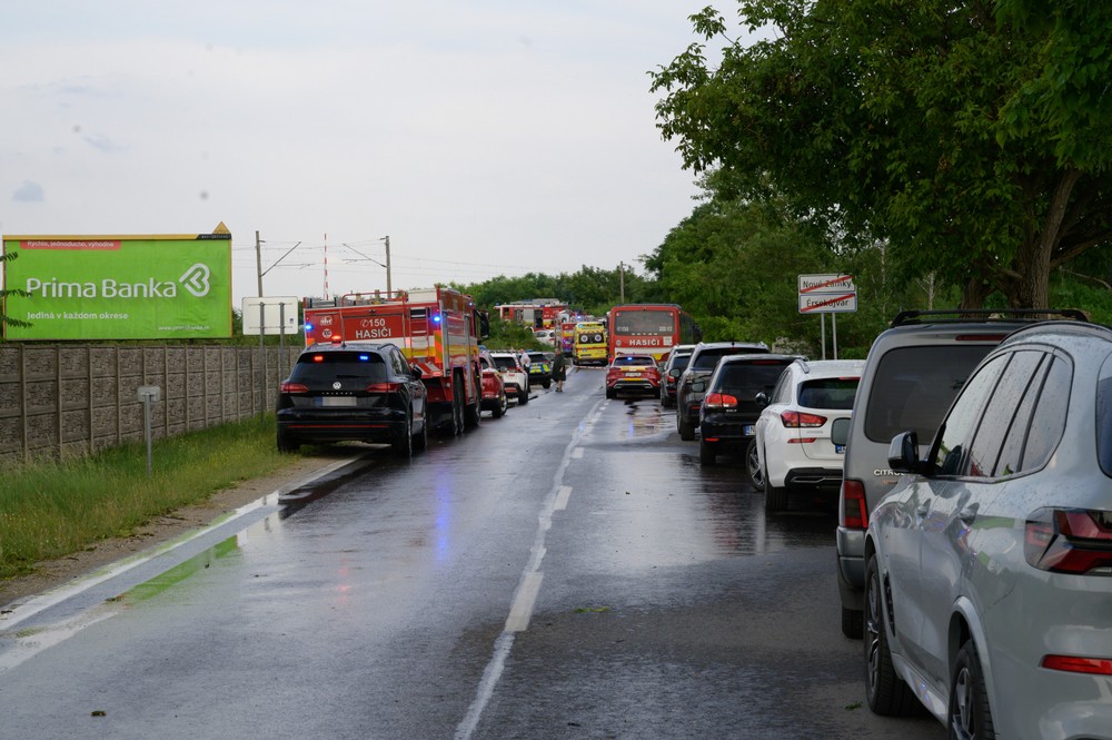Nehoda autobusu s vlakom
