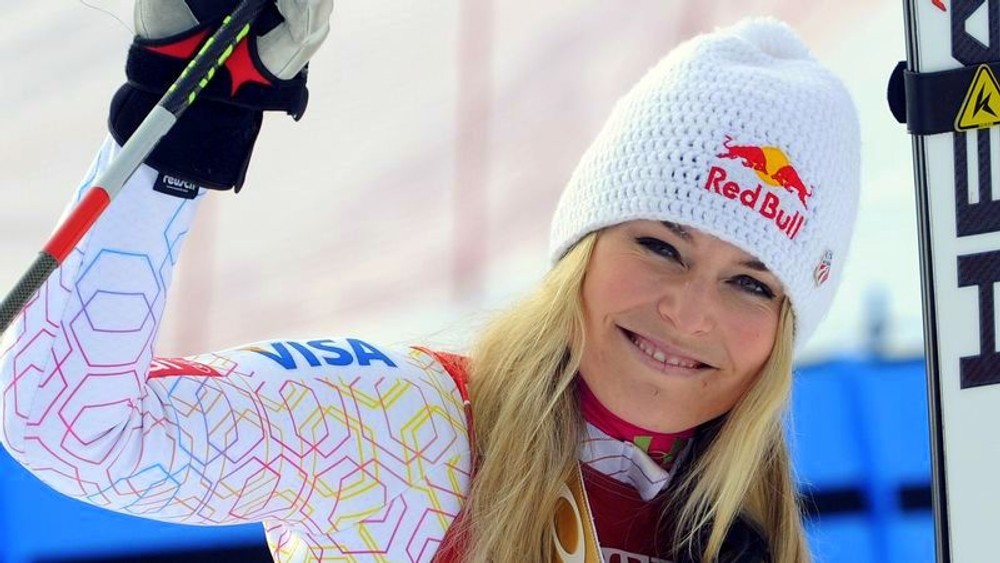 Lindsey Vonnová americká zjazdárka nanovo farebná