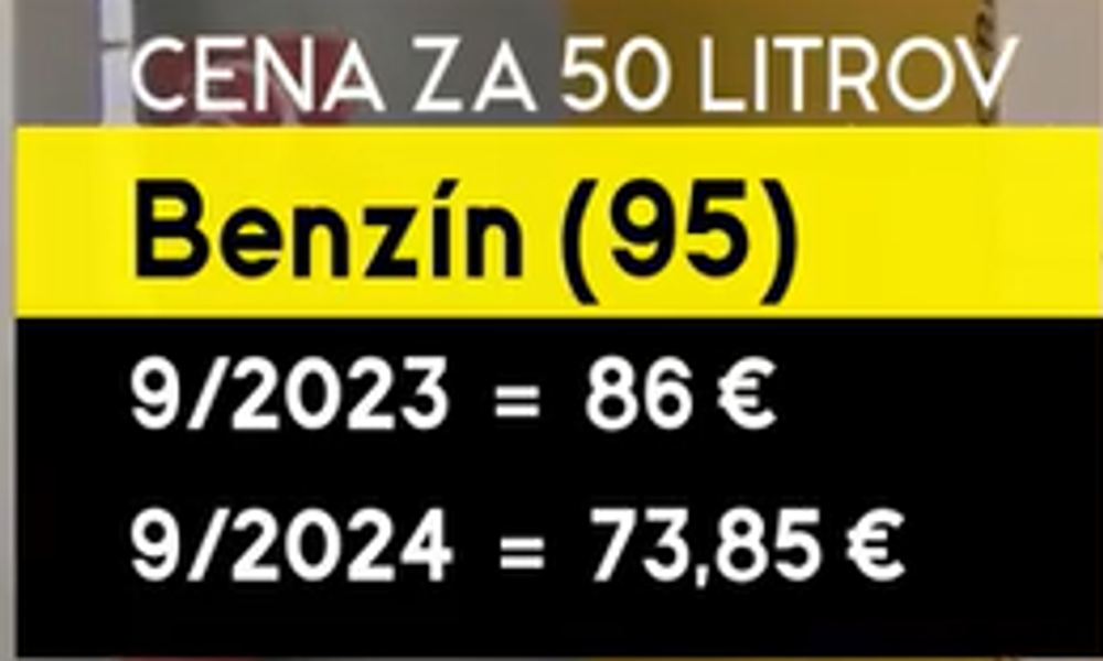 benzin 95 cena