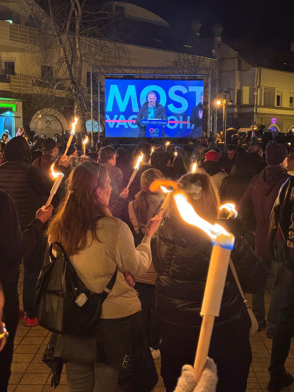 Predvolebný míting TISZA v Siofóku