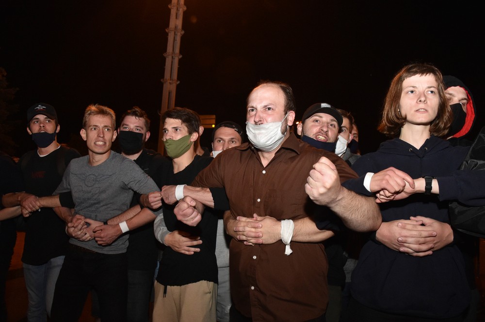 Protesty po voľbách v Bielorusku