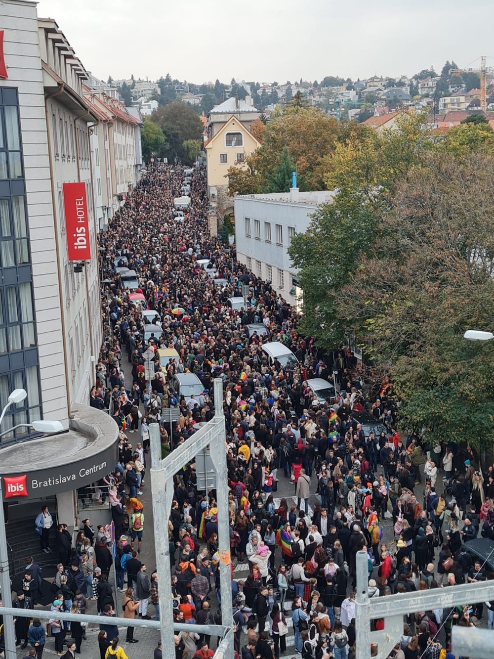 Protest na podporu LGBTI komunity