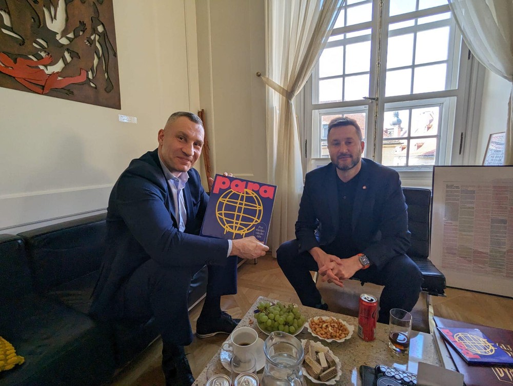 Bratislavu navštívil starosta Kyjeva Vitalij Kličko (2)