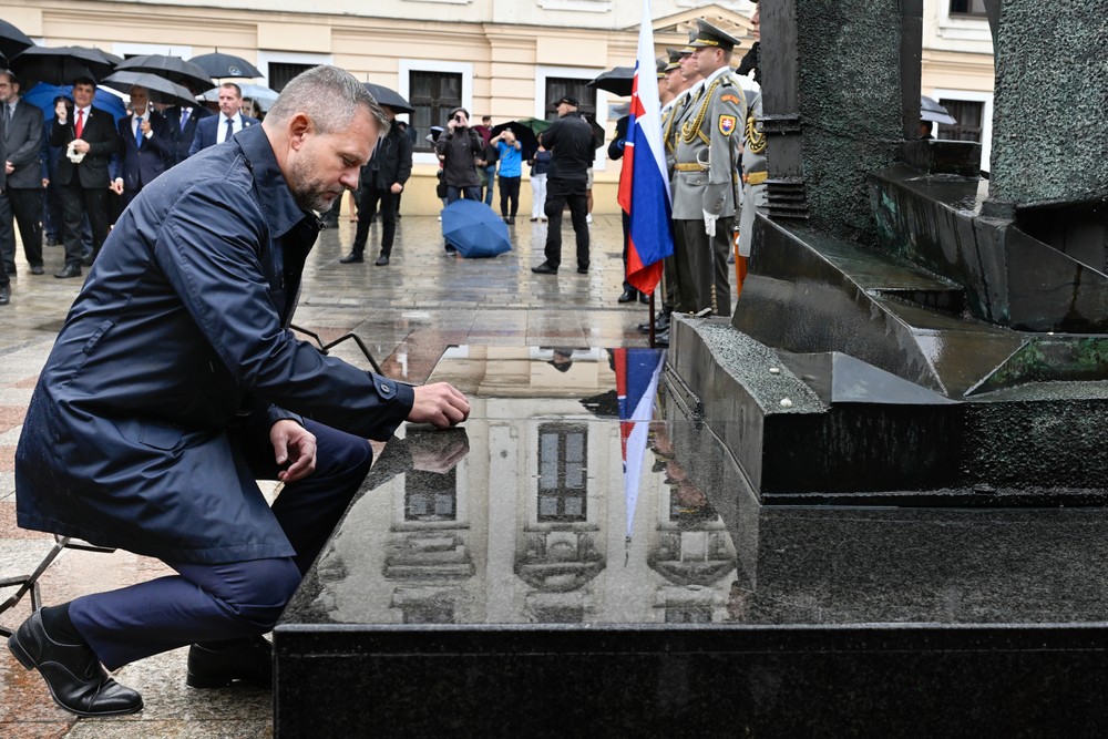 Peter Pellegrini počas pietneho aktu