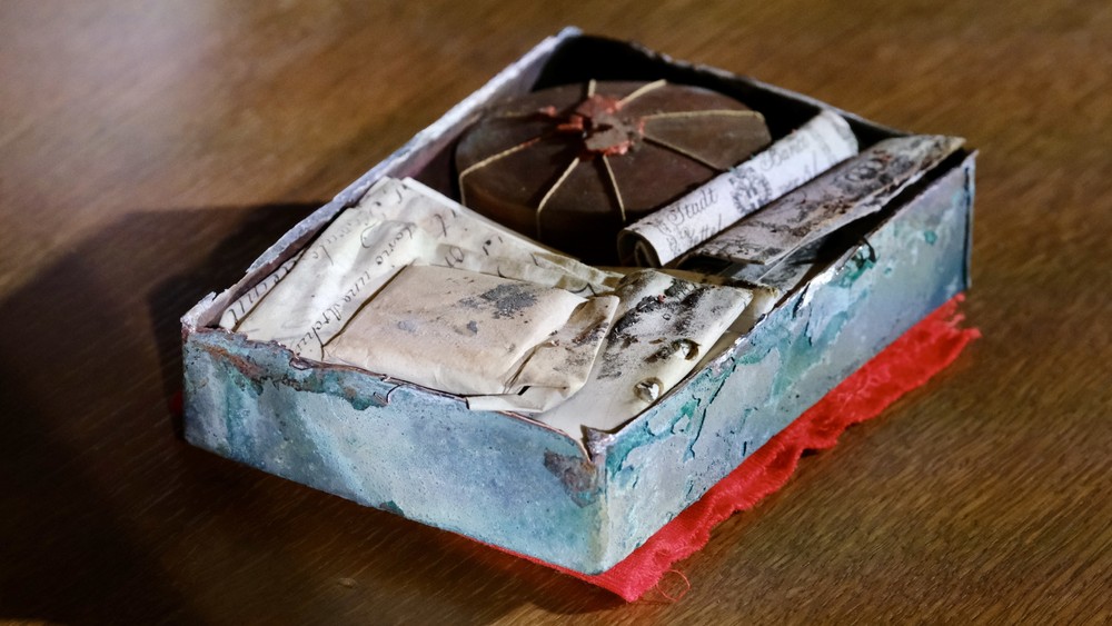 Odhalenie časovej schránky z Michalskej veže 