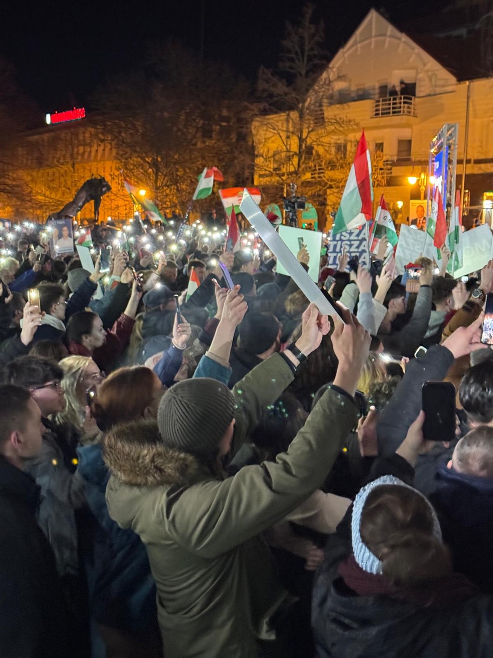 Predvolebný míting TISZA v Siofóku