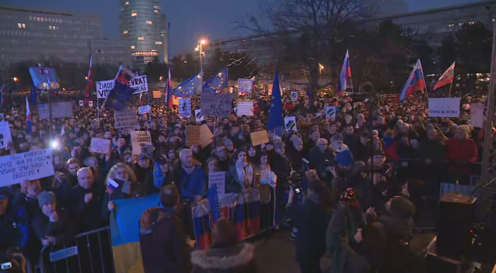 Protest Slovensko je Európa v Bratislave