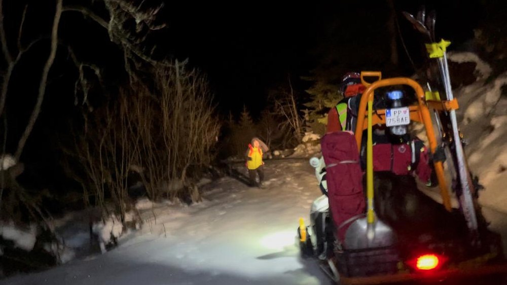 Lavína Vysoké Tatry