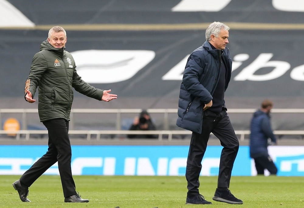 Ole Gunnar Solskjaer a Jose Mourinho